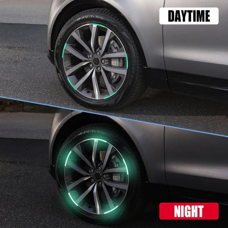NightGlow™ – Bandes Réfléchissantes Automobile Pour Jantes