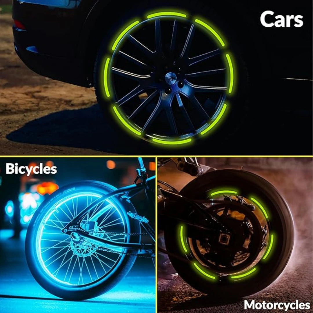NightGlow™ – Bandes Réfléchissantes Automobile Pour Jantes