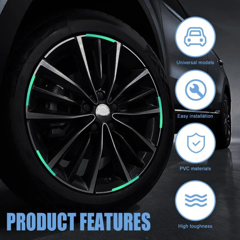 NightGlow™ – Bandes Réfléchissantes Automobile Pour Jantes